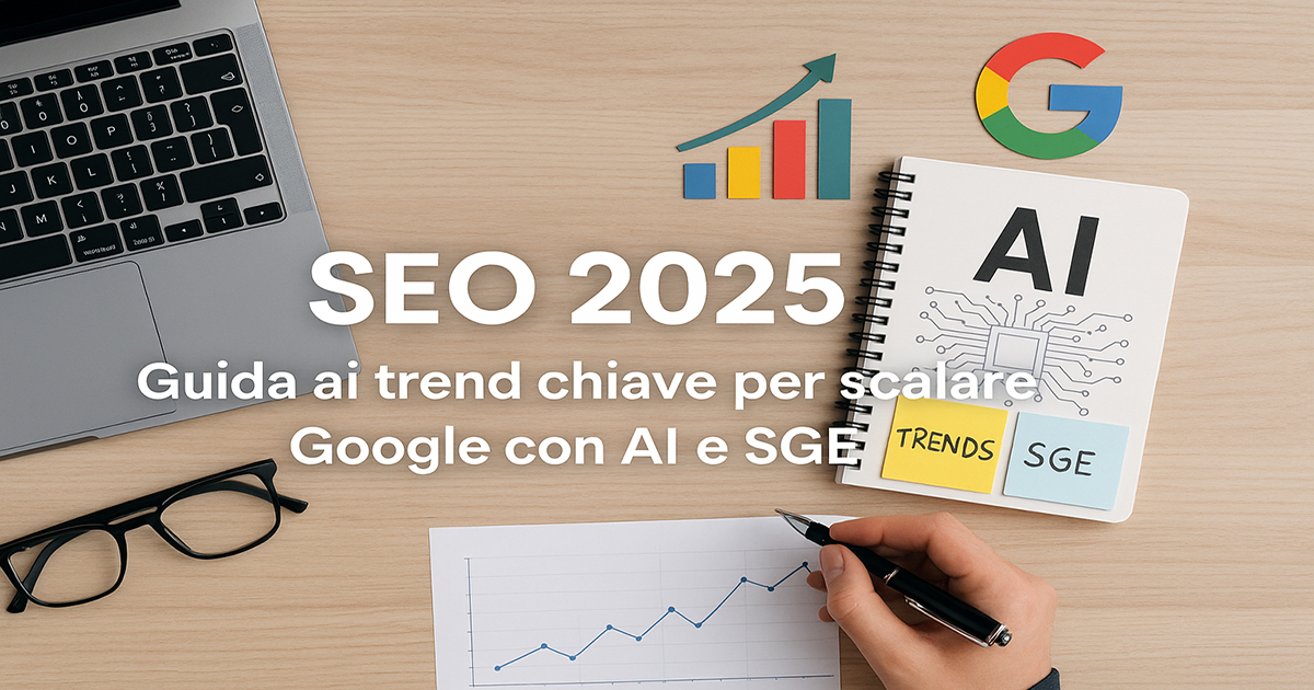 SEO 2025: guida ai trend chiave per scalare Google con AI e SGE SEO 2025: guida ai trend chiave per scalare Google con AI e SGE