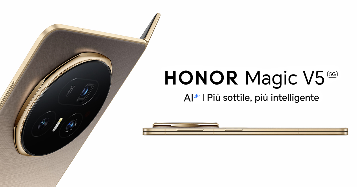 HONOR Magic V5: lo smartphone pieghevole più sottile e potente del 2025