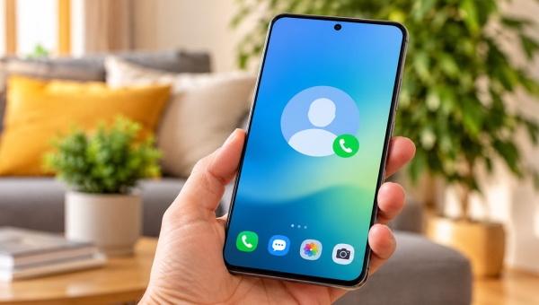 Contatto in home Android