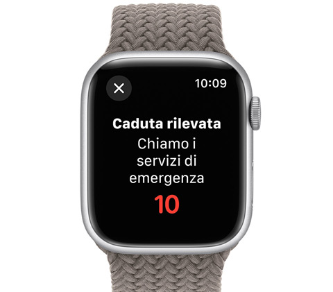 Apple Watch serie 9 SoS Emergenza