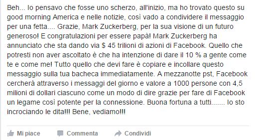 bufala facebook