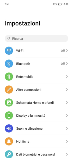 come configurare telefono Honor 