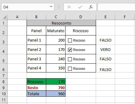 come creare casella di controllo excel 