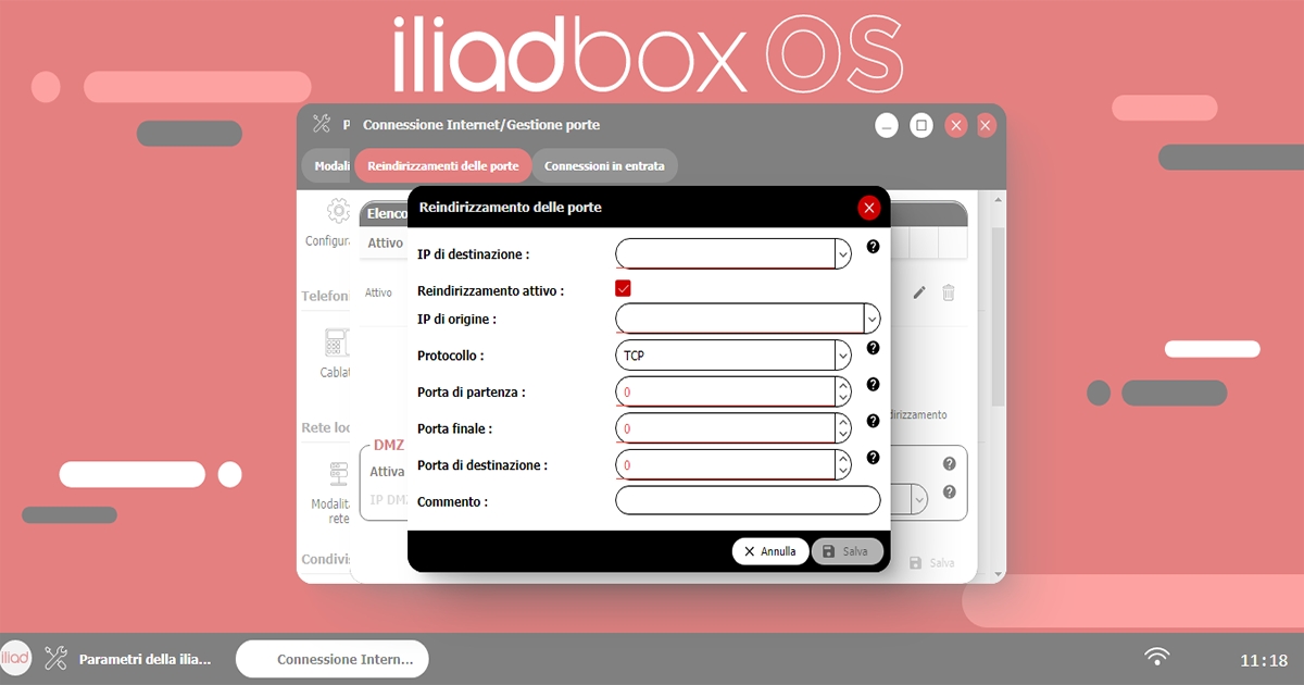 IliadBox Come configurare le porte