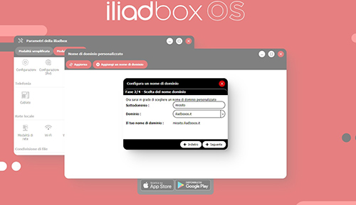IliadBox: come impostare dominio 