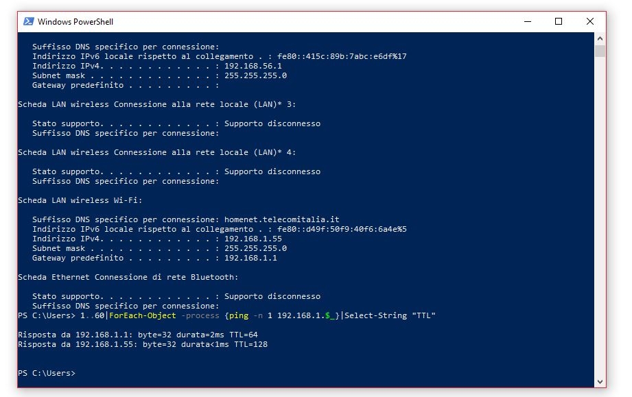 Come conoscere ip dei dispositivi connessi