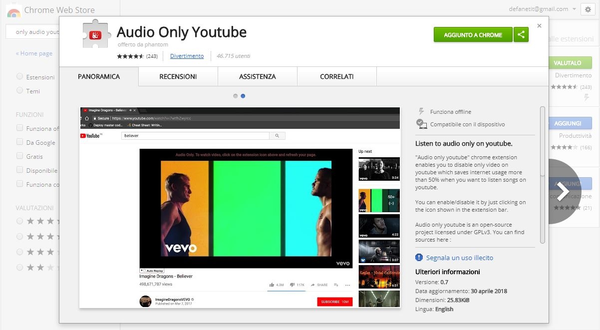 Audio Only Youtube