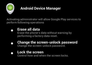 Android Device Manager per trovare smartphone e tablet persi