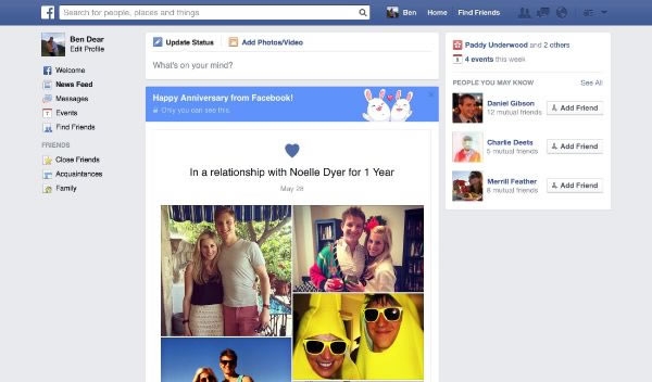 Facebook celebra l'anniversario