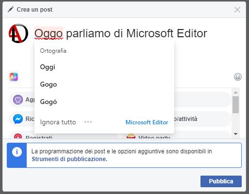 microsoft editor  per browser