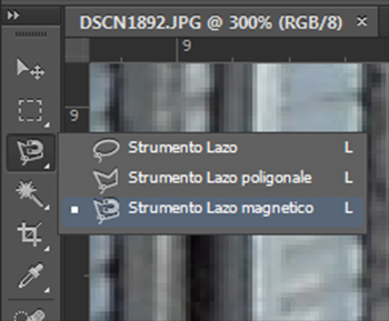 Photoshop Lazo Magnetico