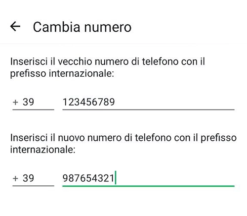 Whatsapp: Cambio numero