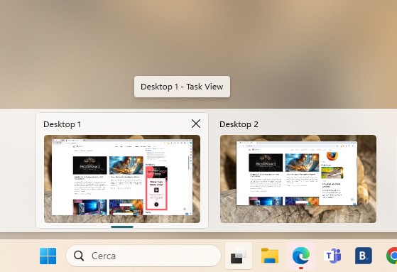 Windows 11 desktop virtuale 