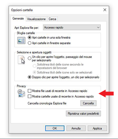 Windows10 accesso rapido 