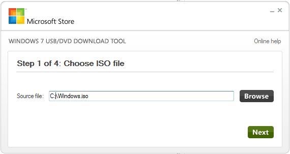 Windows 7 usb dvd tools