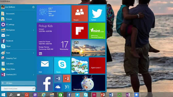 Windows 10 Menu Start