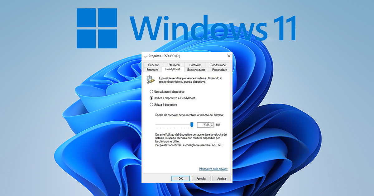 Windows 11 ReadyBoost